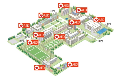 AED(自動体外式除細動器)設置場所