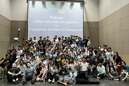 現地学生との交流会