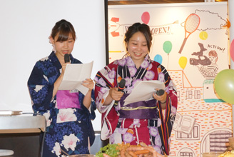 上海立信会計金融学院生の歓迎会