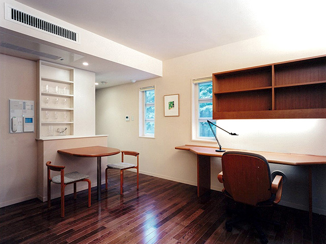 Living Room & Study in a Single Apartment