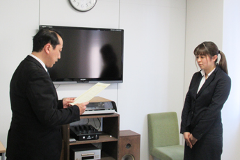 修学支援金進呈式