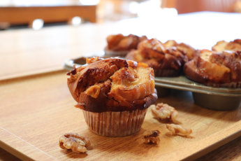 キャラメルりんごマフィン