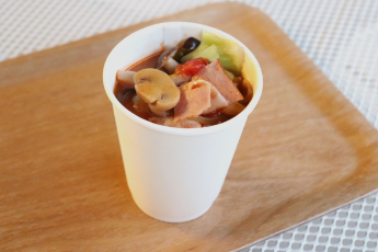 キャベツときのこのトマトクリームスープ